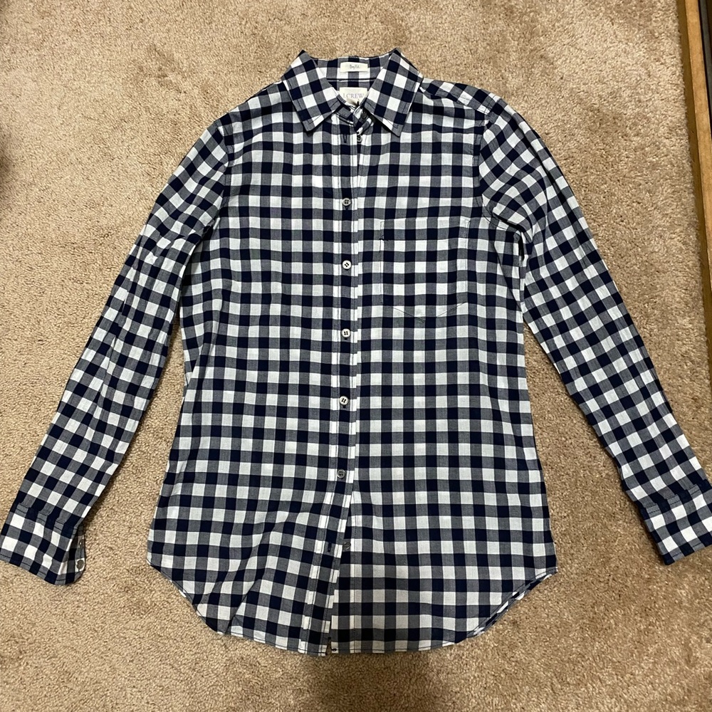 J. Crew Gingham Shirt - XXS Petite